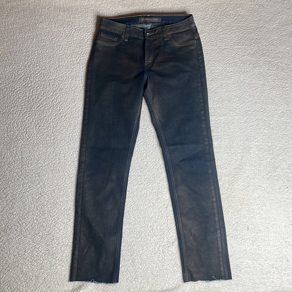 Christopher Blue Denim Jeans Metallic Stretchy material Size 8 - Picture 3 of 10